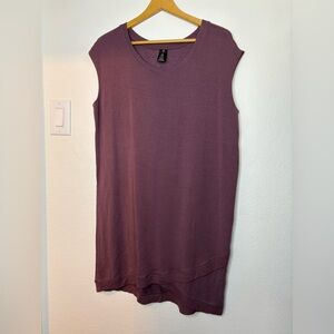 Active Life Asymmetrical Purple Sheath Dress